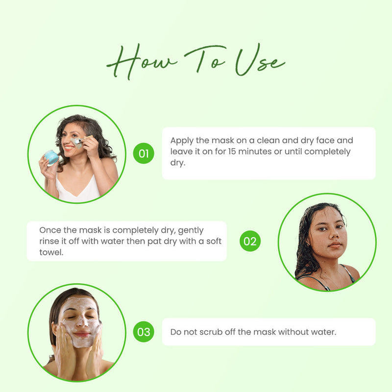 how to use clear skin face mask